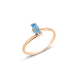 Minimalist Sparkling Stone Ring - Everyday Elegance