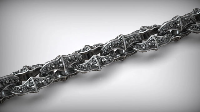 Elegant Interlocking Chain Bracelet