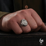 Divine Purpose Inscription Ring - Elegant Spiritual Design