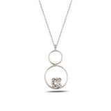 Rose Gold Plated Sterling Silver Infinity Necklace - Bezel Set Swarovski
