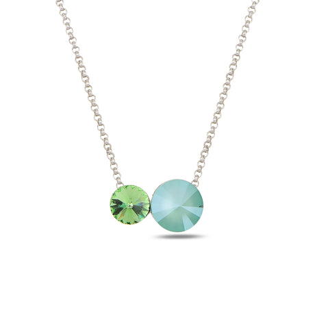 Shimmering Infinity Necklace - Dainty Dot Design