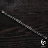 Sterling Silver Men's Bracelet - Artisanal Braided Rope Design