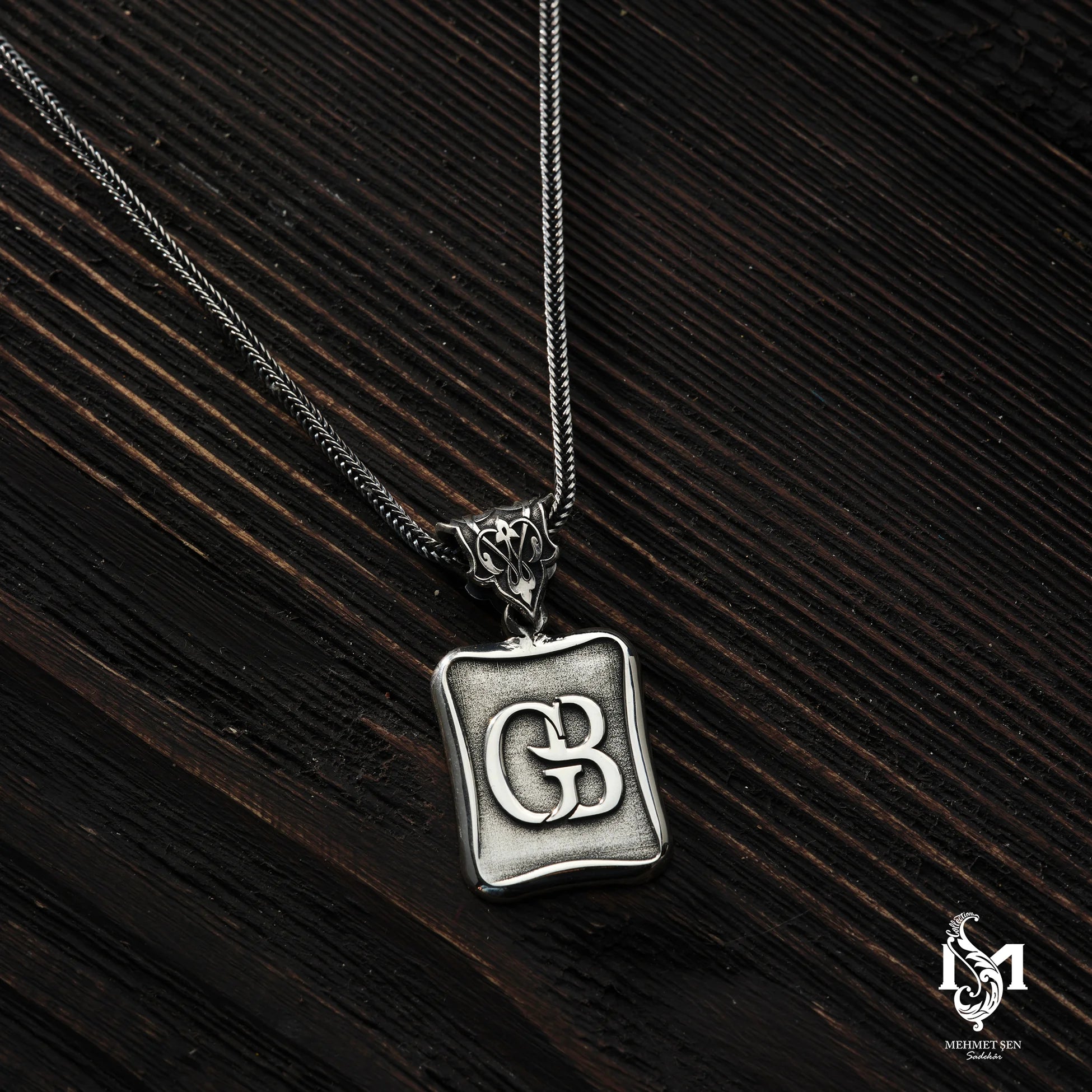 Collana da uomo in argento sterling - Ciondolo personalizzato