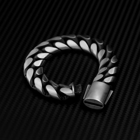 Sterling Silver Gourmet Link Bracelet - Bold Statement Piece