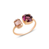 Elegant Double Ring - Romantic Nature-Inspired Design