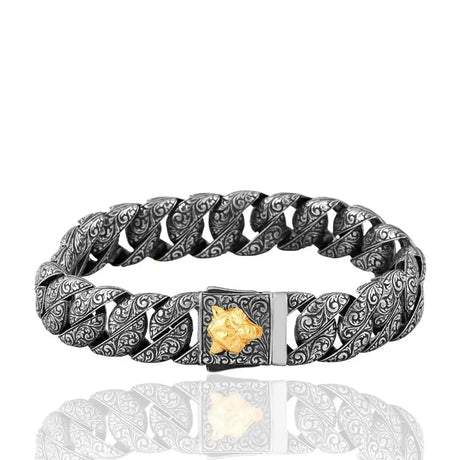 18K Gold Plated Sterling Silver Bracelet - Elegant Corey Design