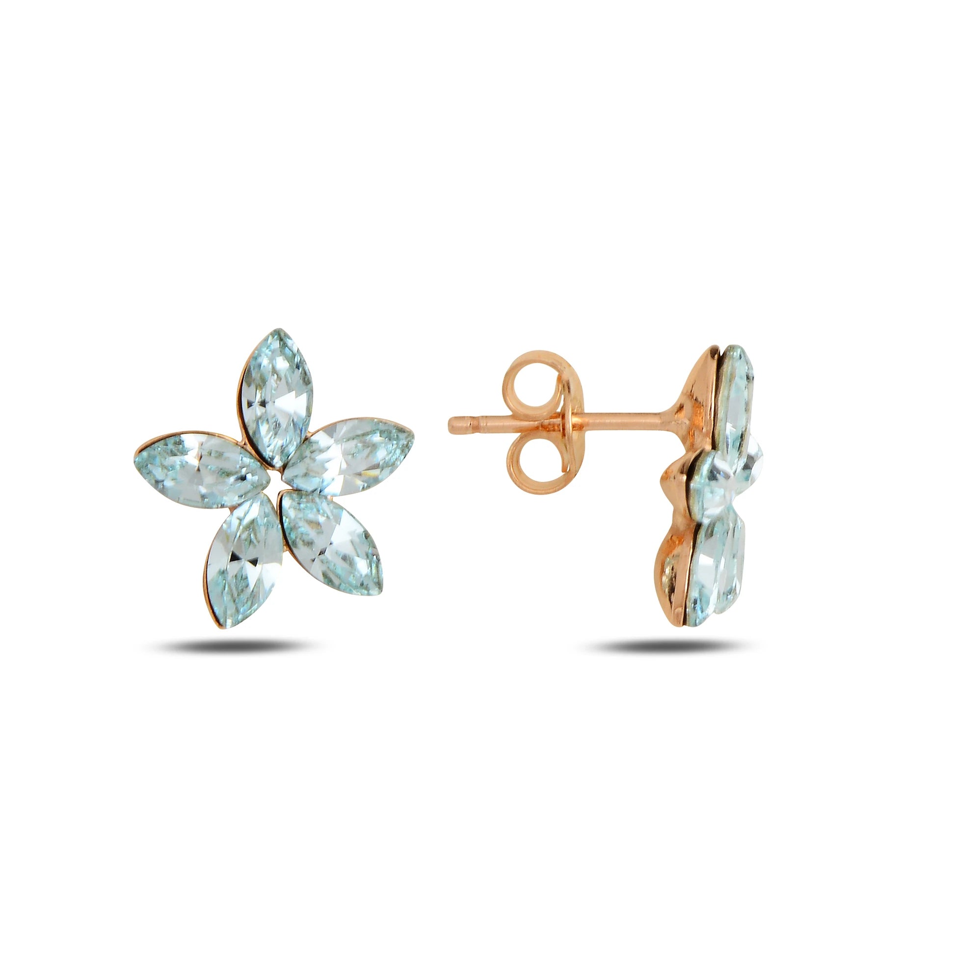 Artisan Crafted Flower Drop Earrings - Vibrant Enamel Bloom