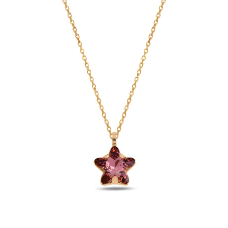 Nature-Inspired Star Pendant Necklace - Joyful & Colorful Design