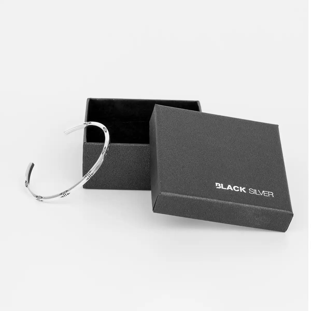 Sterling Silver Viking Bracelet - Intricate Hemming Design