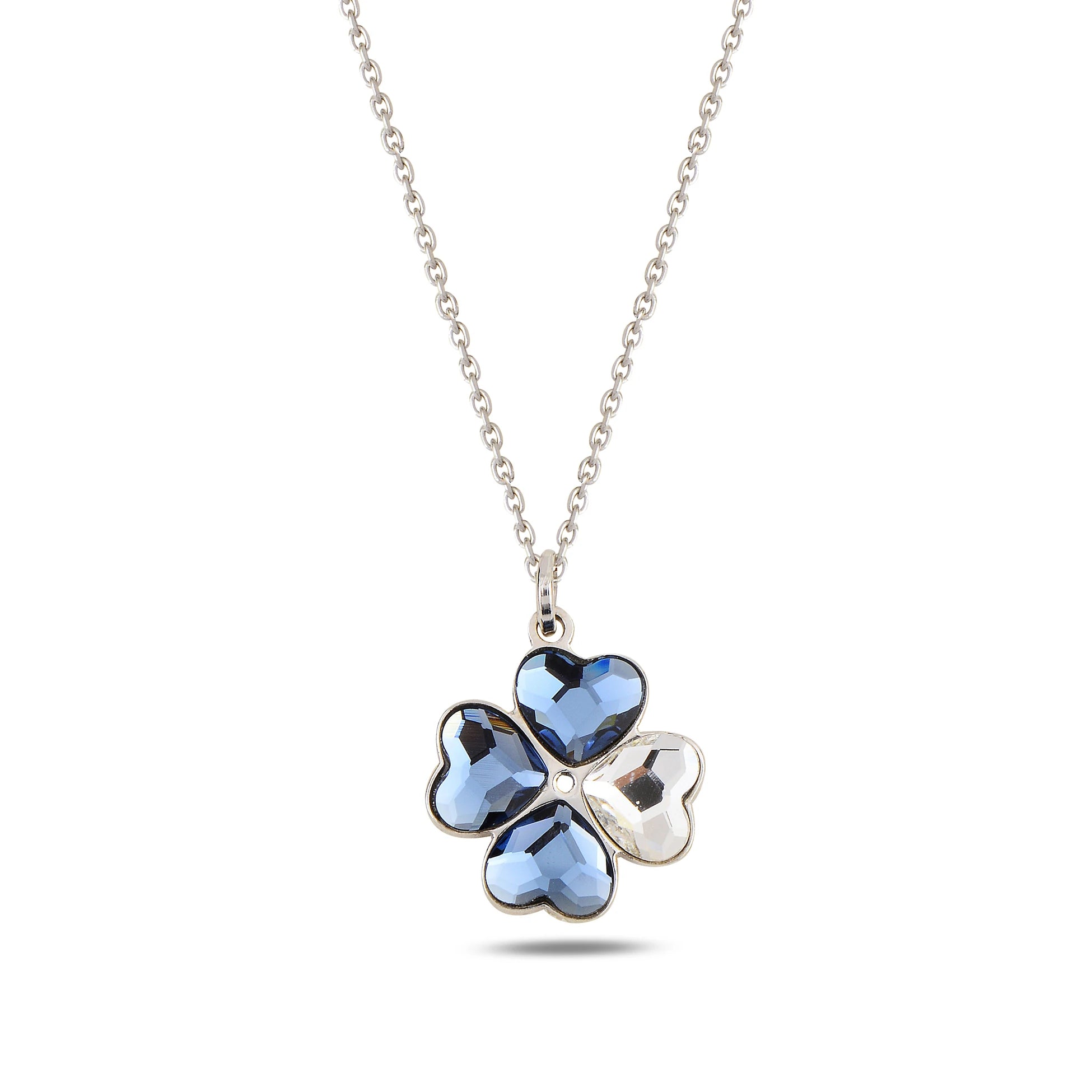 Sparkling Four-Leaf Clover Necklace - Fortuna Luck Charm