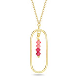 Collier Perle Ovale Brillant - Style Pendentif Élégant