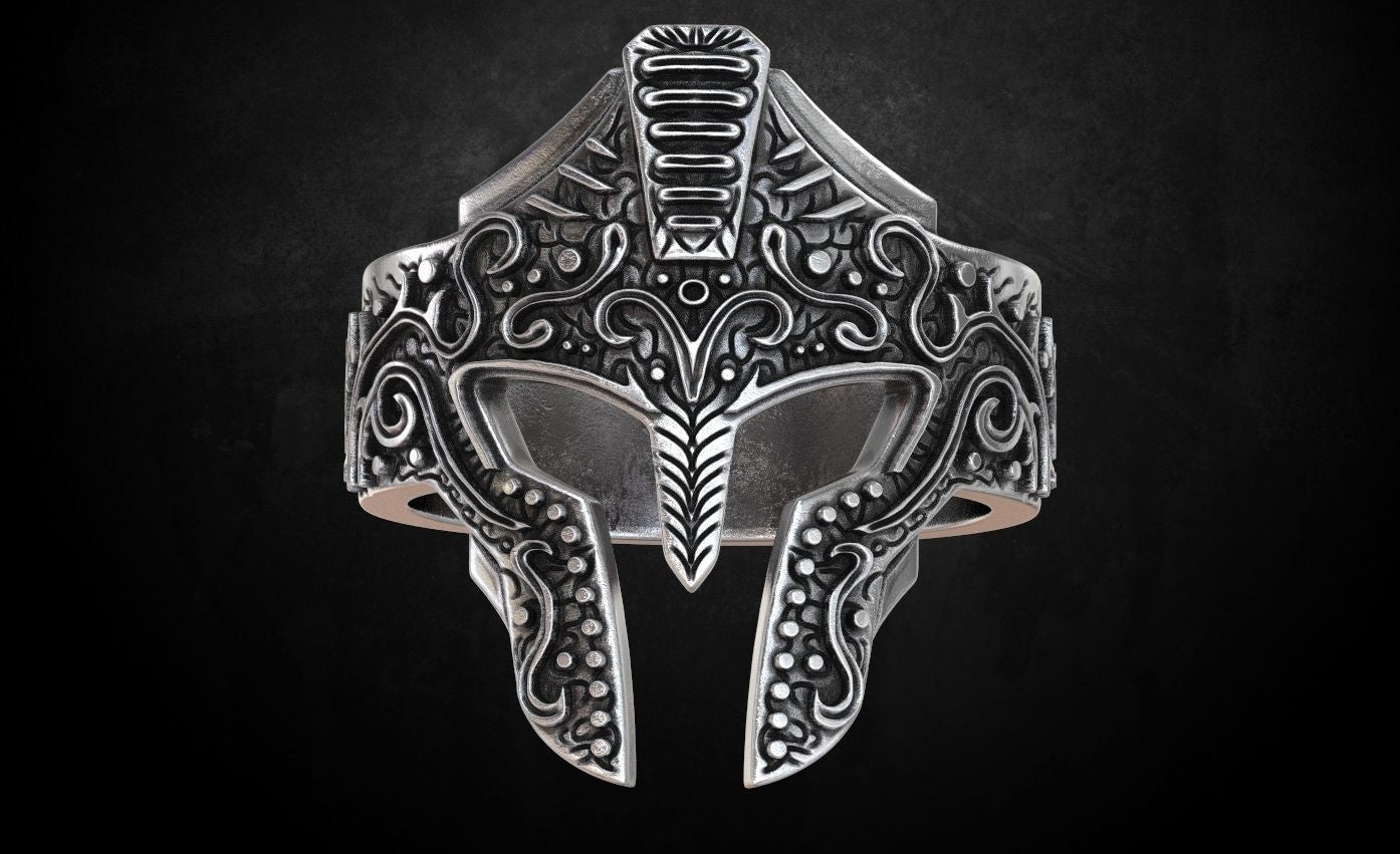 Premium Ottoman Style Knight Helmet Ring