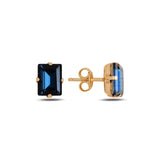 Pendientes Elegantes de Baguette - Diseño Minimalista con Brillo Luminoso