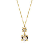 Oval Cut Crystal Pendant Necklace - Timeless Voluminous Design