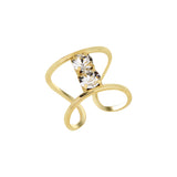 925 Sterling Silver Rose Gold Plated Solitaire Ring - Bezel Set Swarovski