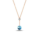 Delicate Punto Pendant Necklace - Modern Minimalist Design