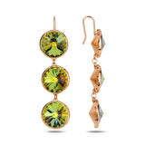 Vintage-Inspired Trio Earrings - Elegant Multi-Element Design