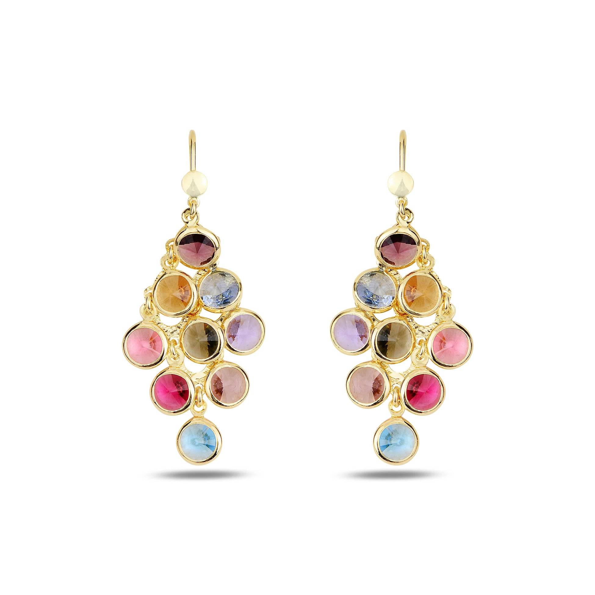 Sparkling Minimalist Chandelier Earrings - Elegant Dangle Style
