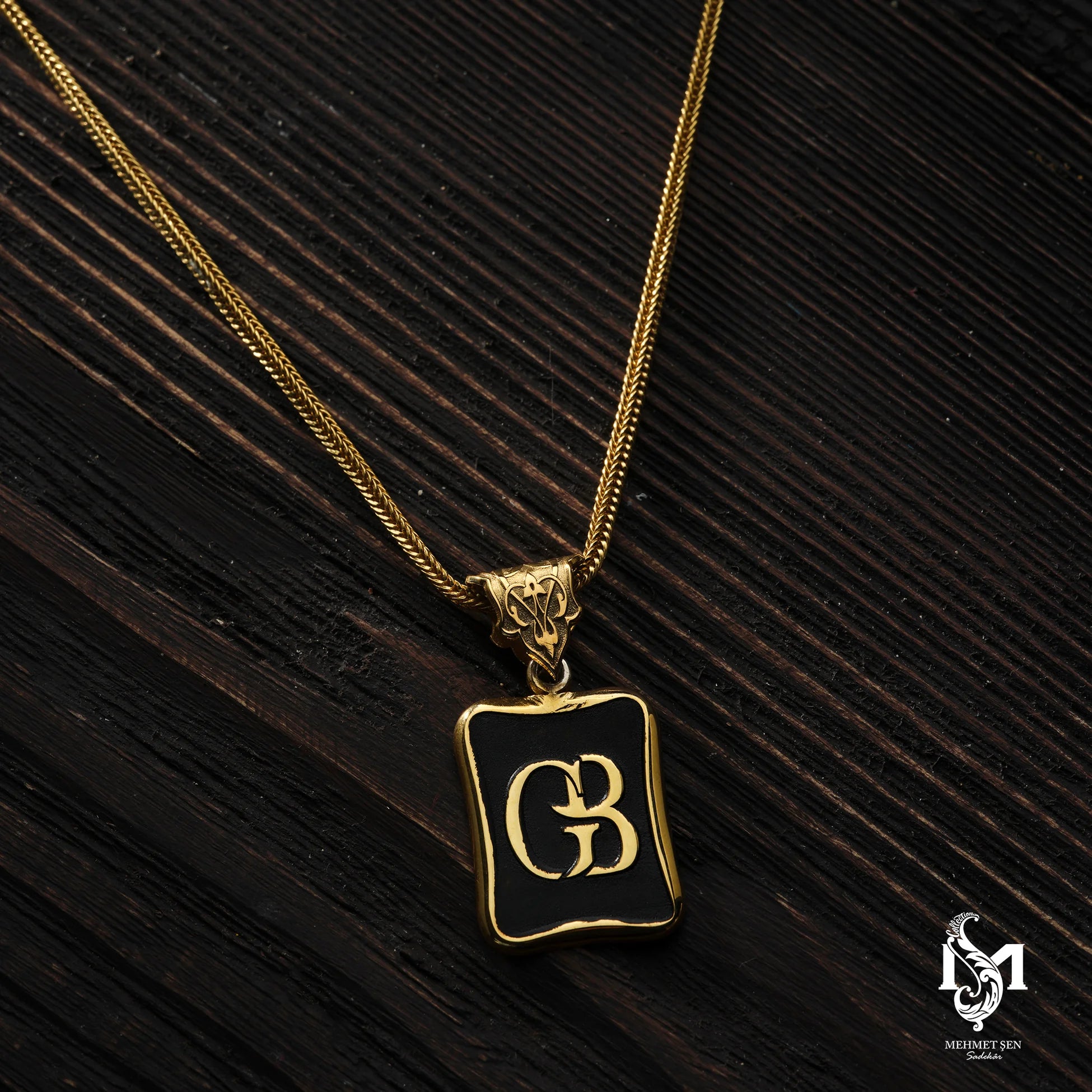 Sterling Silver Men's Necklace - Personalized Engravable Design