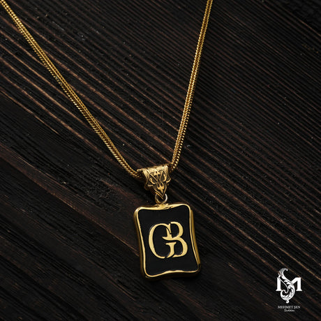 Sterling Silver Men's Necklace - Personalized Engravable Design