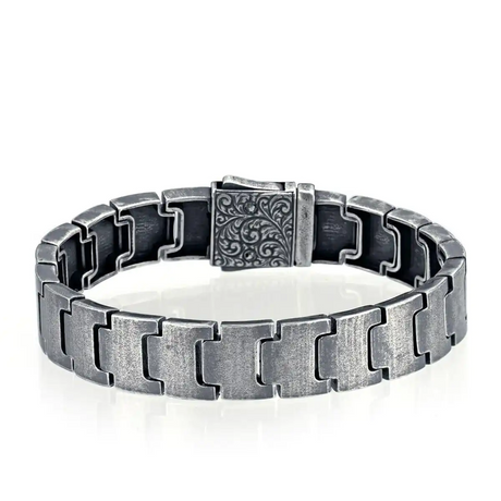 Sterling Silver Niord Bracelet - Unique & Symbolic Artisanal Design