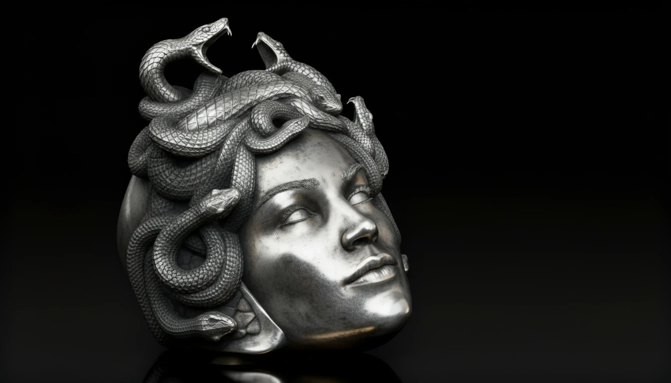 Premium Artisan Medusa Design Ring