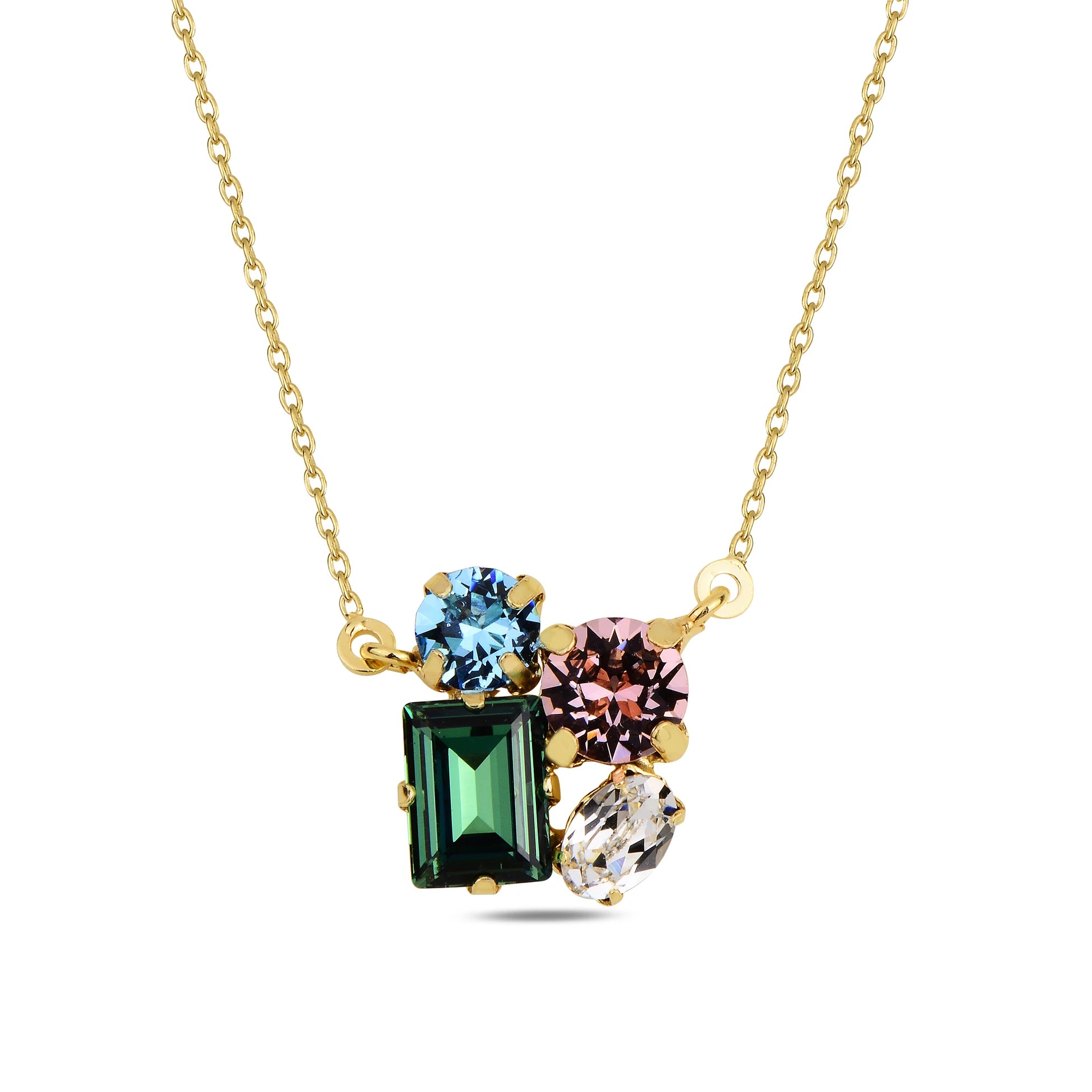 Elegant Pendant Necklace - Fluid Ocean-Inspired Design