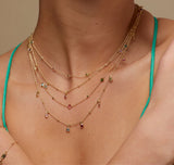 Geometric Square Link Necklace - Modern Elegance