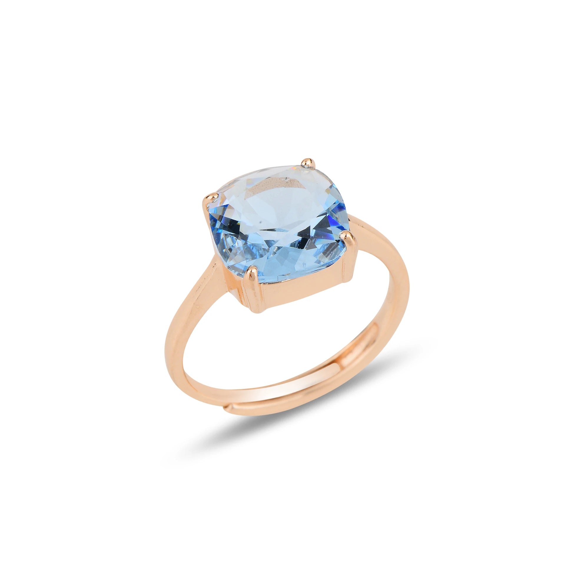 Bague féminine à pierres multiples - Design palette naturelle romantique