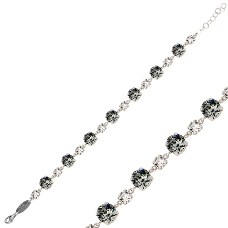 Voluminous Crystal Bracelet - Timeless Oval Cut Statement Piece
