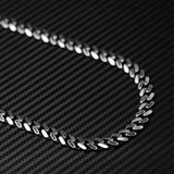 Cubic Zirconia Sterling Silver Chain - Gourmet & Smooth Link Design