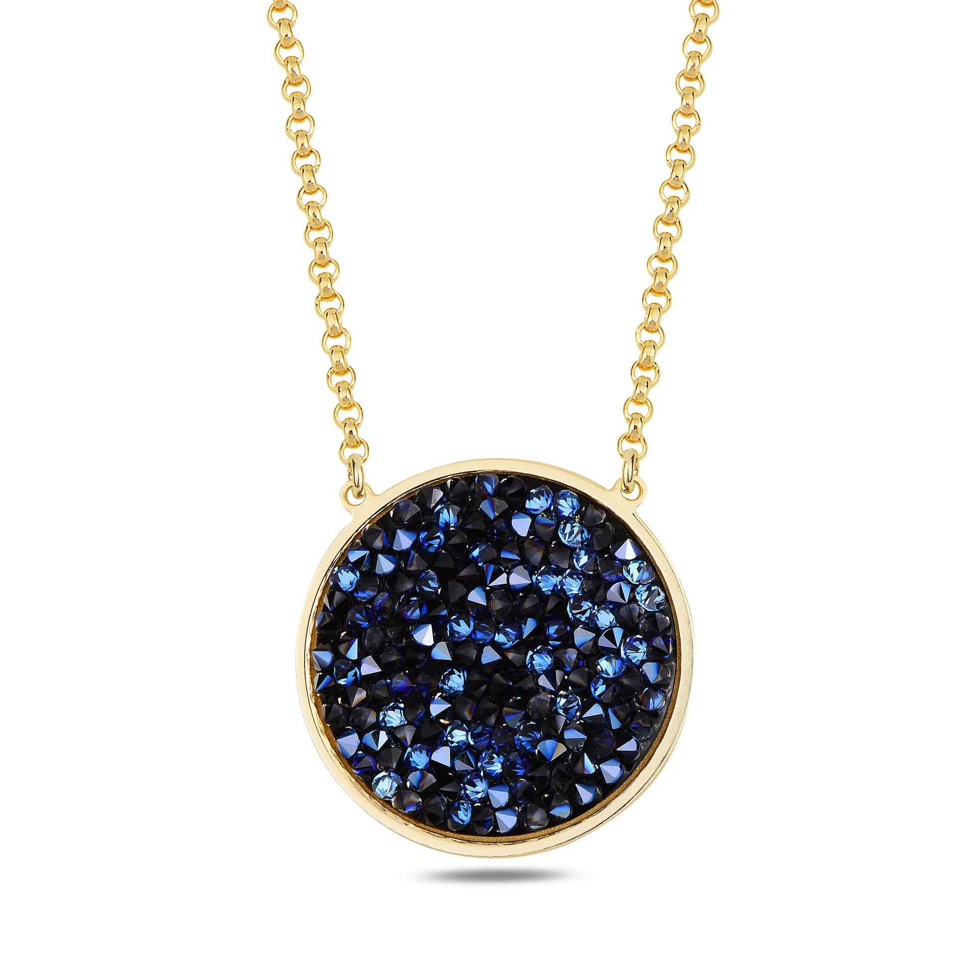 Lustrous Circular Pendant Necklace - Modern World-Inspired Design