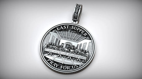 Premium Artisan Last Supper Pendant Necklace