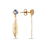 Spirit Feather Dangle Earrings - Elegant & Free-Spirited Design