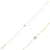 Vulcan Mini Solitaire Bracelet - Elegant Clear Stone Design