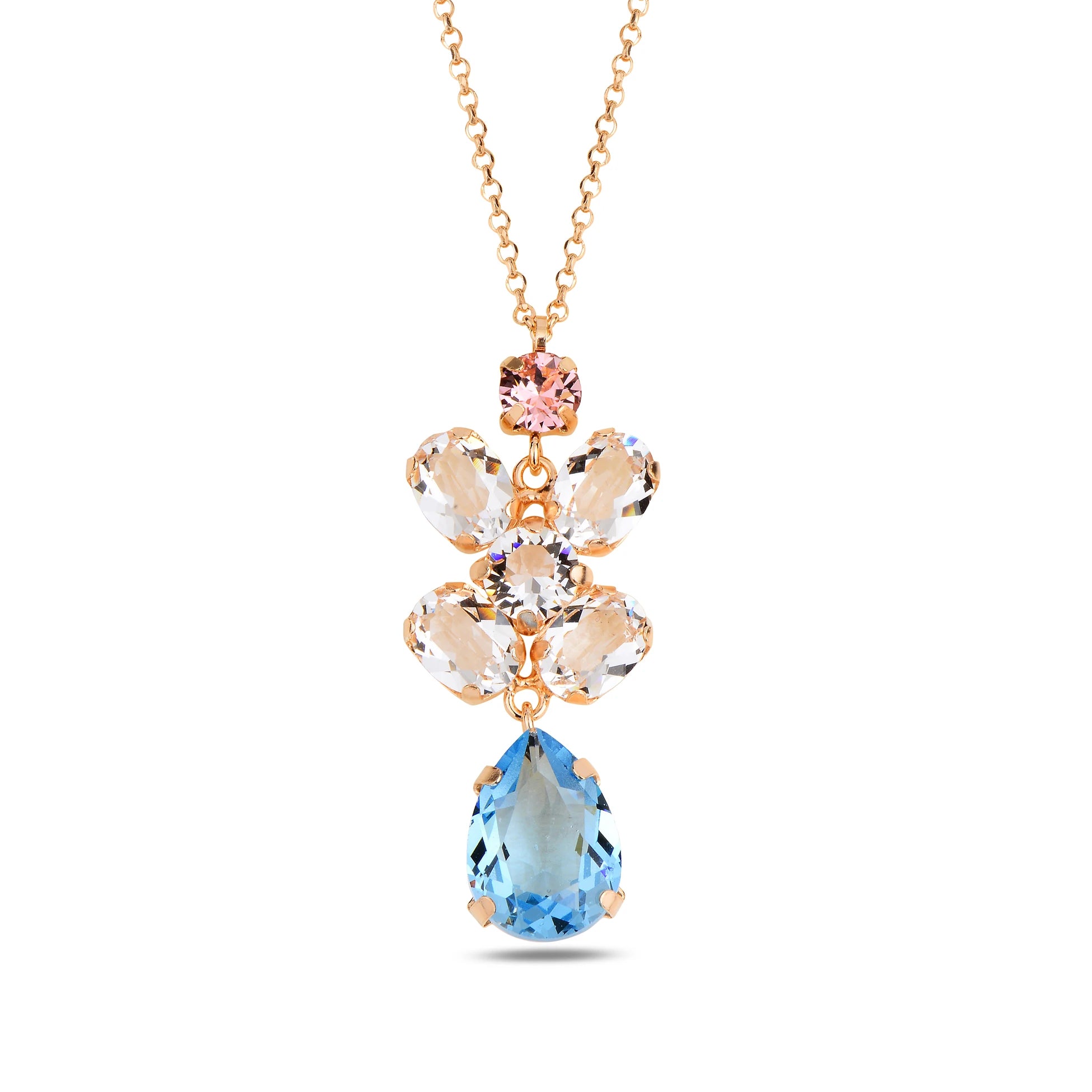 Radiant Chandelier Pendant Necklace - Voluminous Statement Piece