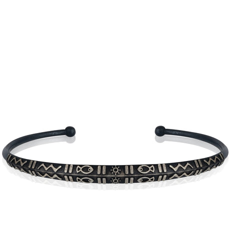 Sterling Silver Wave Bracelet - Graceful Fluid Design