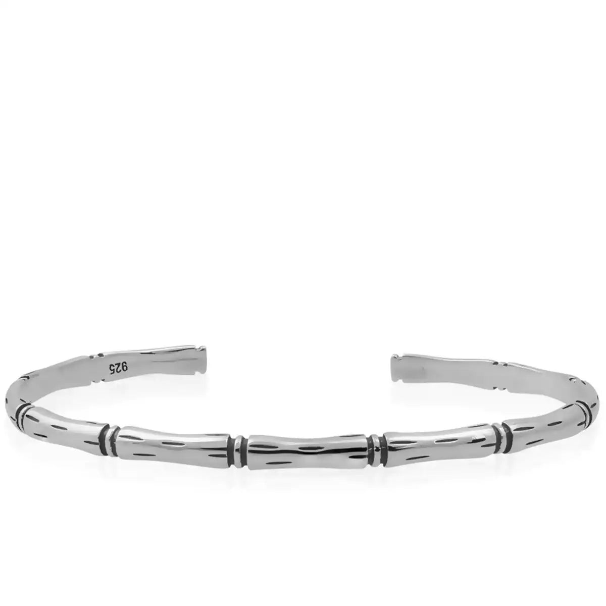 Sterling Silver Viking Bracelet - Mountain Motif