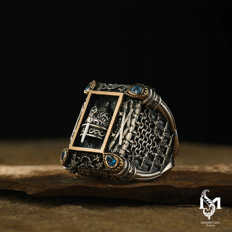Men's Heritage Victory Ring - Bold Intricate Design