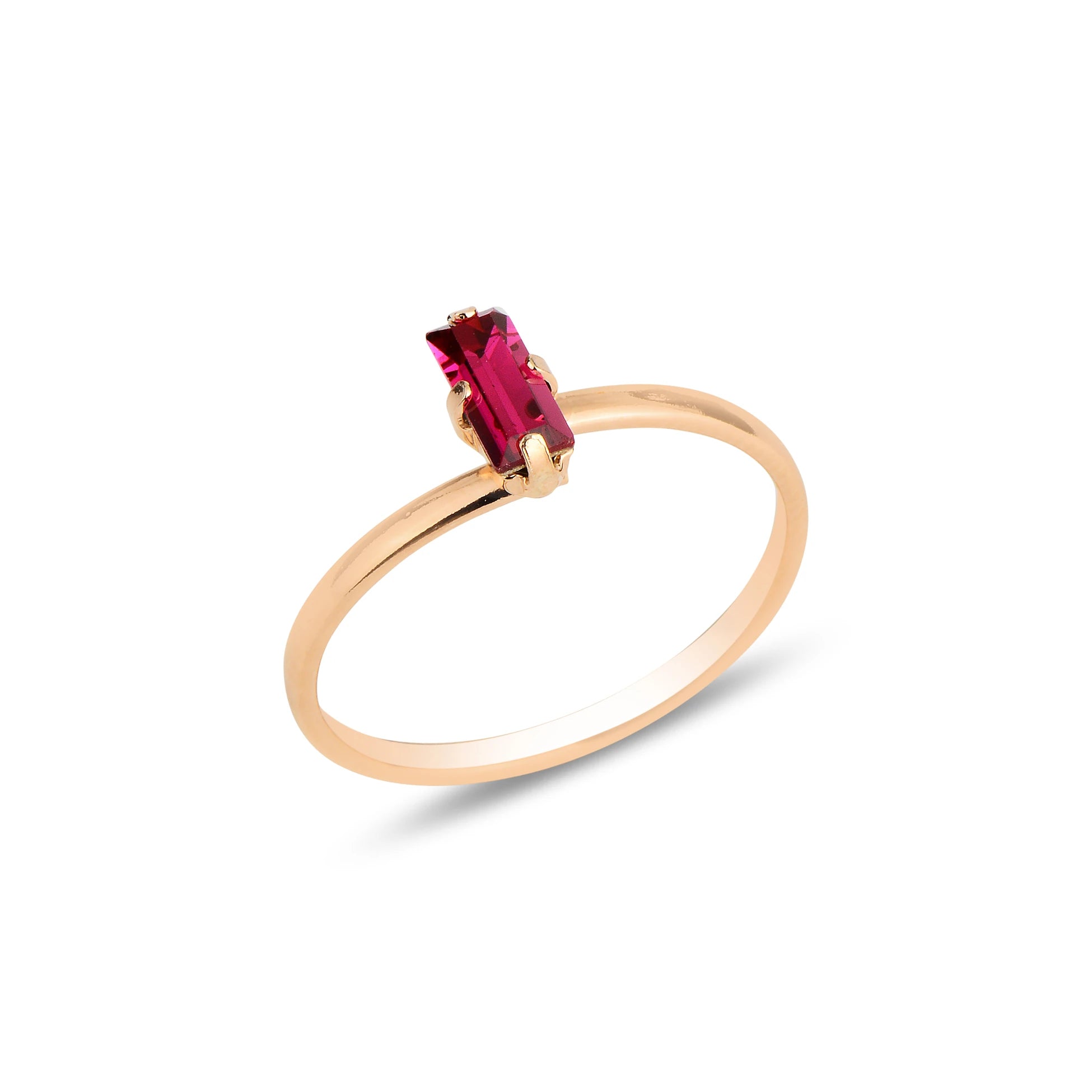 Minimalist Sparkling Stone Ring - Everyday Elegance
