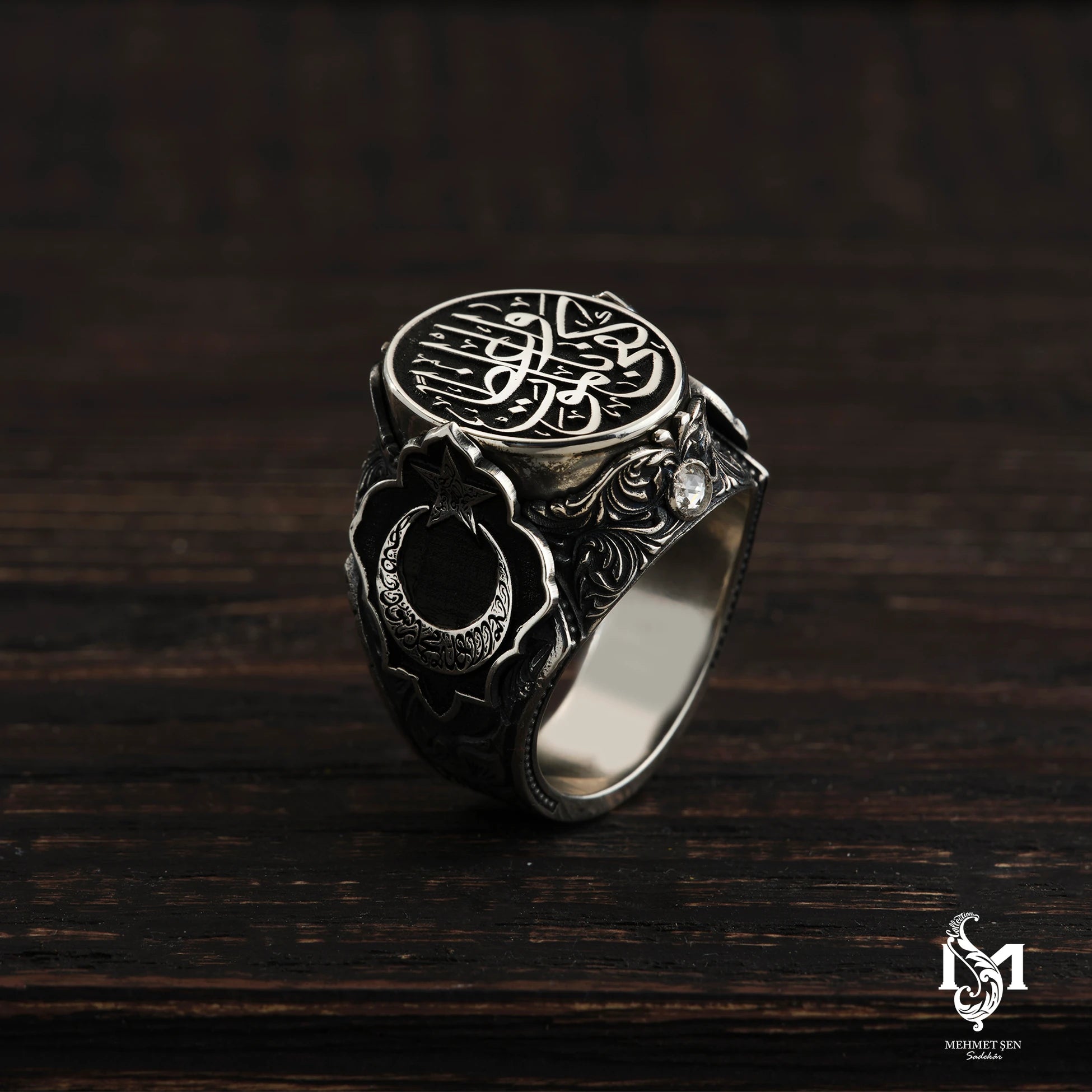 Sterling Silver Men's Ring - Declaration of Faith & Wisdom