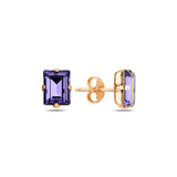 Pendientes Elegantes de Baguette - Diseño Minimalista con Brillo Luminoso