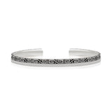 Sterling Silver Patterned Bracelet - Distinctive Design