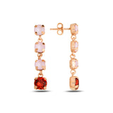Sparkling Oval Crystal Drop Earrings - Timeless Mini Dangle