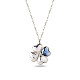 Sparkling Four-Leaf Clover Necklace - Fortuna Luck Charm