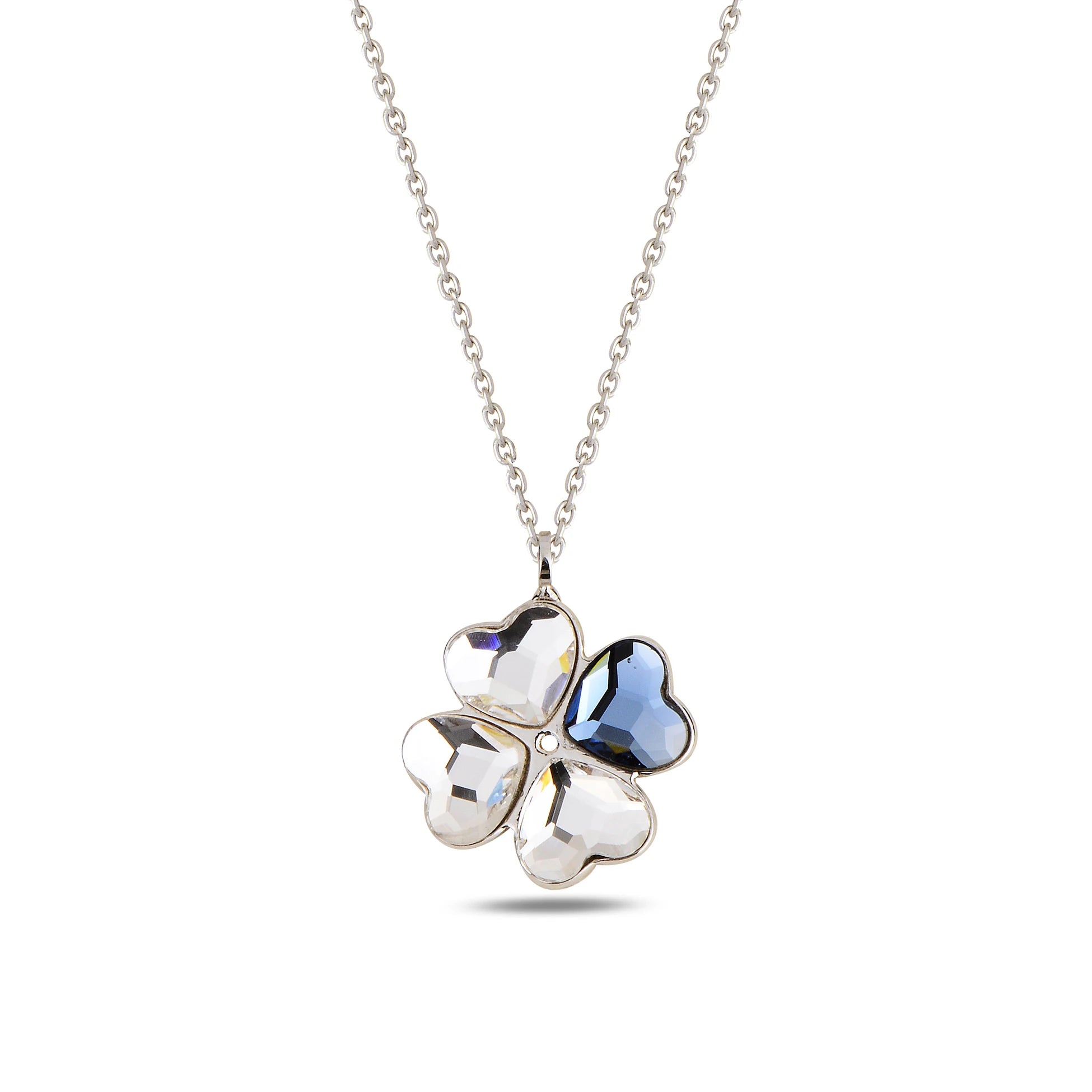 Sparkling Four-Leaf Clover Necklace - Fortuna Luck Charm