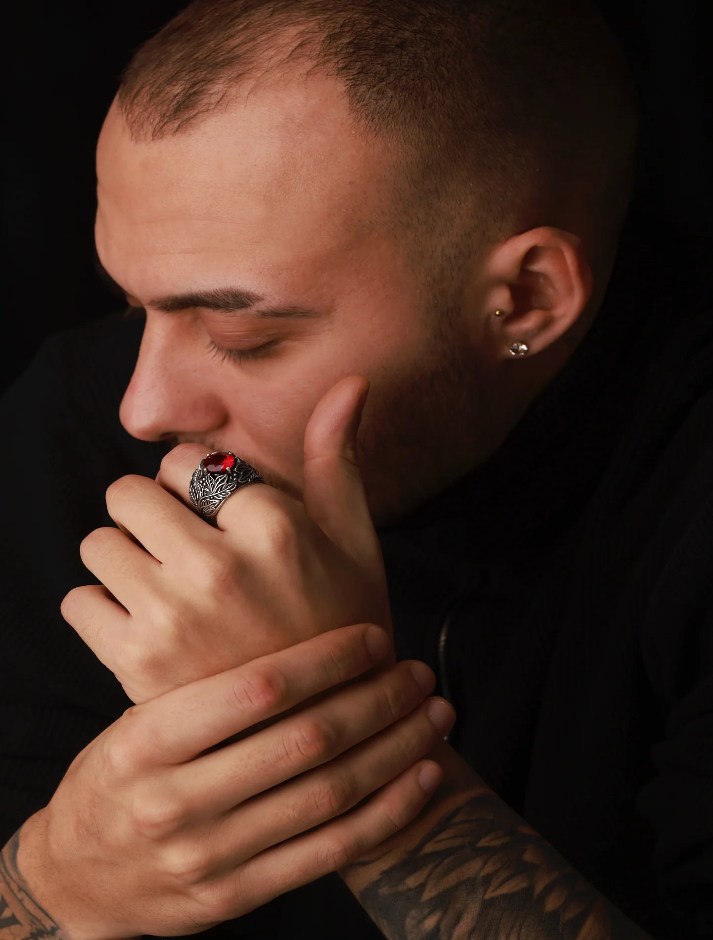 Artisan Crafted Root Design Statement Ring