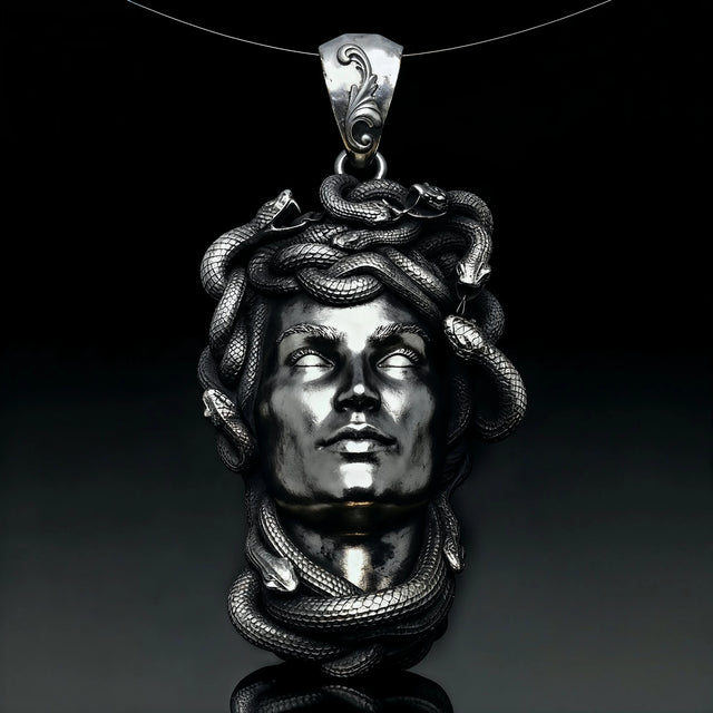 Premium Medusa Serpent Design Necklace