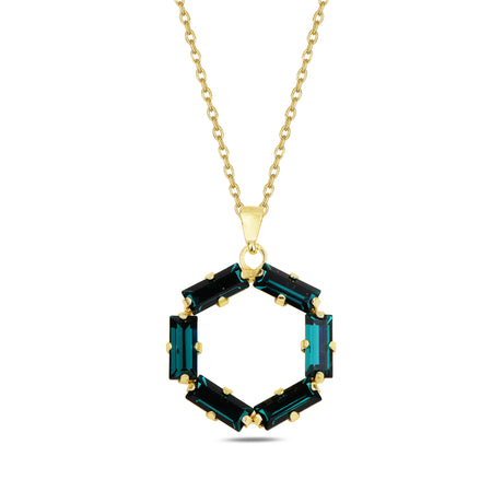 Geometric Statement Necklace - Modern Bold Design