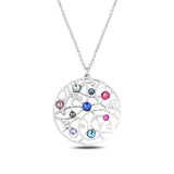 Polished Metal Medallion Necklace - Inspired by Life, Enduring Style